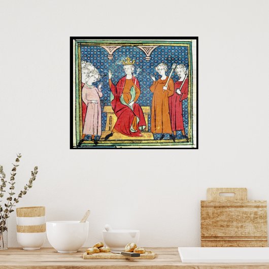 Childeric II、Merovingian King of Austrasia ポスター (キッチン)