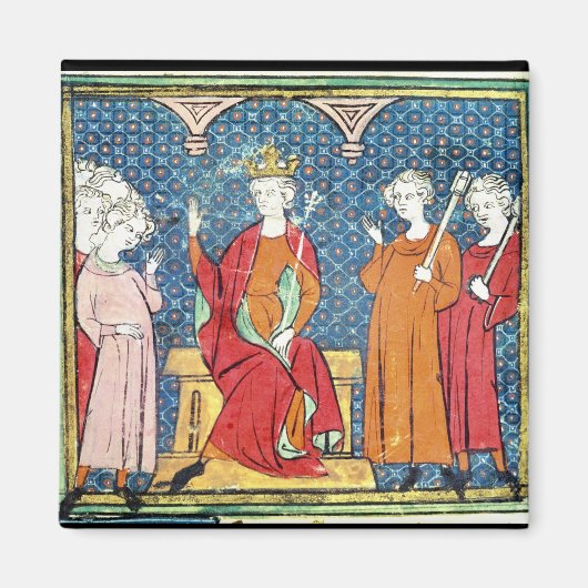 Childeric II、Merovingian King of Austrasia マグネット (正面)