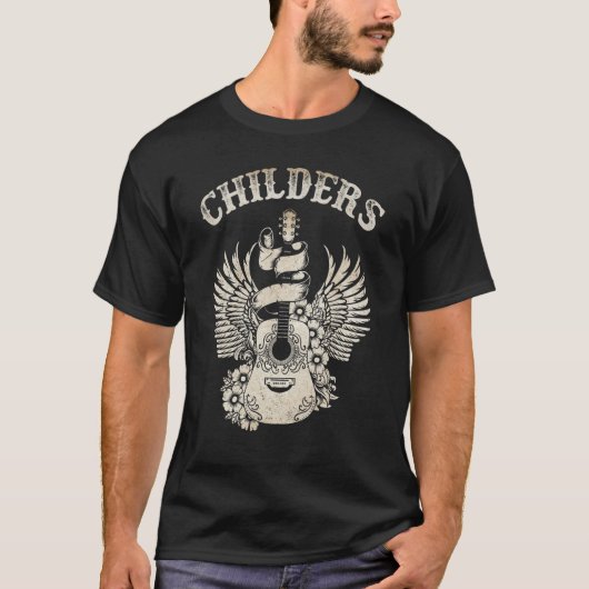Childers Guitar Music Outlaw Vaperware Legends Li Tシャツ (正面)