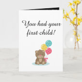 childfreeのための最初子供カード カード (黄色い花)