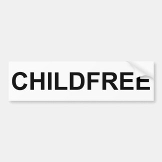 Childfreeのバンパーステッカー バンパーステッカー