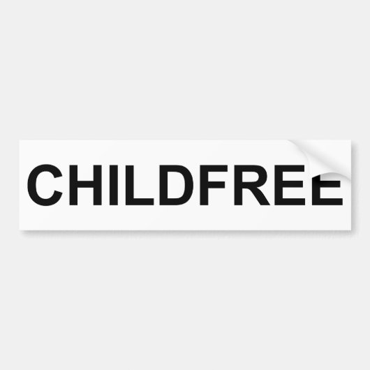 Childfreeのバンパーステッカー バンパーステッカー (正面)