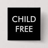 Childfree Pin 缶バッジ (正面)