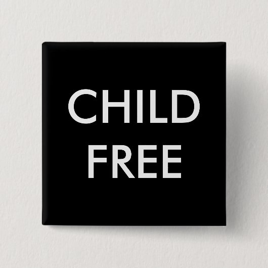 Childfree Pin 缶バッジ (正面)