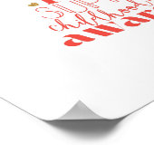 childhood cancer awareness Christmas Tree Poster ポスター (角)