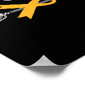 Childhood Cancer Awareness Hope Support Strong War ポスター (角)