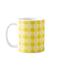 Childhood Cancer Awareness Plaid Gold Ribbon