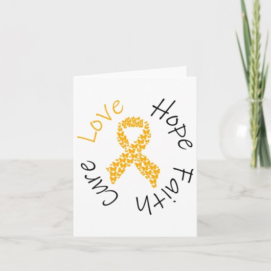 Childhood Cancer Awareness Ribbon  カード (正面)
