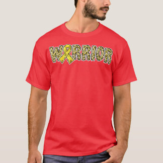 Childhood Cancer Awareness Warrior Gold Ribbon Leo Tシャツ