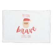 childhood cancer brave personalized ChristmasSanta 枕カバー (裏面)