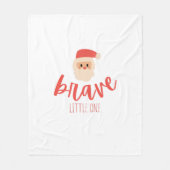 childhood cancer Christmas Santa Fleece Blanket フリースブランケット (正面)