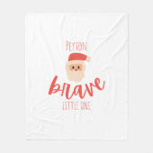 childhood cancer Custom Christmas Fleece Blanket フリースブランケット (正面)