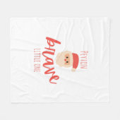 childhood cancer Custom Christmas Fleece Blanket フリースブランケット (正面(横))