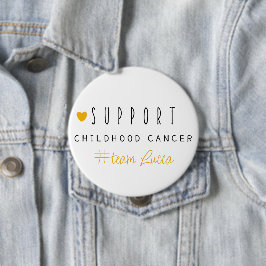 childhood cancer. Custom #team name. Button 缶バッジ
