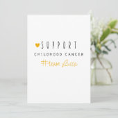 childhood cancer. Custom #team name Stationery 招待状 (スタンド正面)