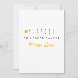 childhood cancer. Custom #team name Stationery 招待状