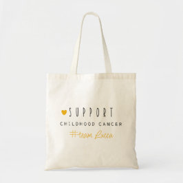 childhood cancer. Custom #team name. Totes Bags トートバッグ