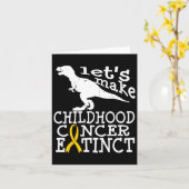 Childhood Cancer Dipg Awareness Extinct Gold Ribbo カード (黄色い花)