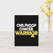 Childhood Cancer Gift Gold Awareness Ribbon  カード (黄色い花)