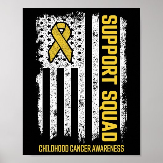 Childhood Cancer Support Squad Childhood Cancer Aw ポスター (正面)