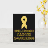 Childhood Cancer Survivor Yellow Ribbon Awareness  カード (黄色い花)