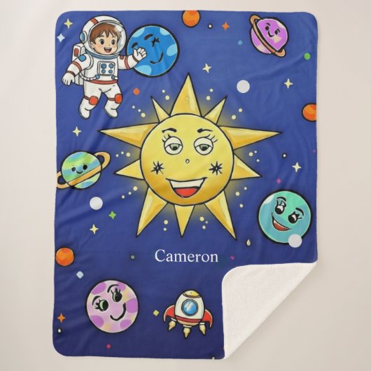 Childhood Dreams Sherpa Blanket, Large 60X 80 シェルパブランケット (正面)