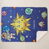 Childhood Dreams Sherpa Blanket, Large 60X 80 シェルパブランケット (正面(横))