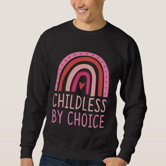 Childless By Choice Trendy Bohemian Rainbow Boho S スウェットシャツ (正面)