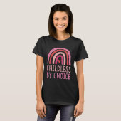 Childless By Choice Trendy Bohemian Rainbow Boho S Tシャツ (正面フル)