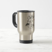 Childless cat Lady travel mug トラベルマグ (正面左)