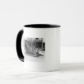 Children'遊's on sleigh in Seward マグカップ (正面左)