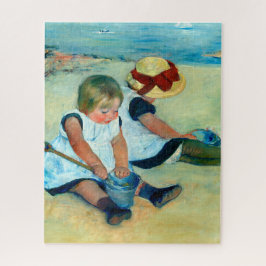Children'遊's on the ビーチ by Mary Cassatt ジグソーパズル