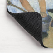 Children'遊's on the ビーチ by Mary Cassatt マウスパッド (コーナー)