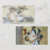 Children'遊's on the ビーチ by Mary Cassatt 名刺 (正面/裏面)