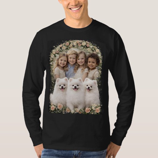 children and dogs are friends forever tシャツ (正面)