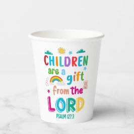 “Children Are a Gift from the Lord” Party 紙コップ