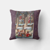 Children at the Church Window Christmas  クッション (裏面)
