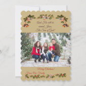 Children At The Church Window Christmas シーズンカード (裏面)