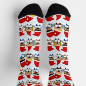 Children Carolers Christmas ソックス (上部)