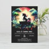 Children Horse Birthday 招待状 (スタンド正面)