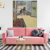 Children in a Room, 1893 キャンバスプリント (インサイチュ (リビング))