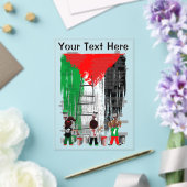 Children of Gaza Painting Palestine Flag  アクリル招待状 (インサイチュ (ウェディング))
