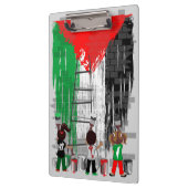 Children of Gaza Painting Palestine Flag  クリップボード (左)