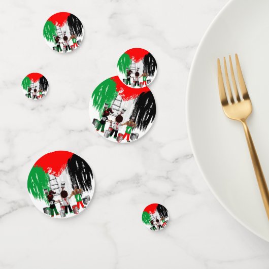 Children of Gaza Painting Palestine Flag コンフェッティ (グループ)