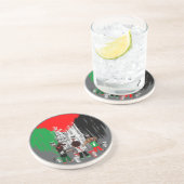 Children of Gaza Painting Palestine Flag  コースター (側面)