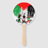 Children of Gaza Painting Palestine Flag  ハンドファン (裏面)