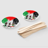 Children of Gaza Painting Palestine Flag  ハンドファン (組立なし)