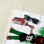 Children of Gaza Painting Palestine Flag ビーチタオル (インサイチュ)