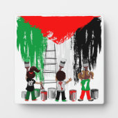 Children of Gaza Painting Palestine Flag フォトプラーク (正面)