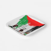 Children of Gaza Painting Palestine Flag  ペーパープレート (傾斜あり)